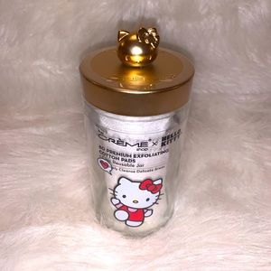 Hello Kitty cotton pads jar